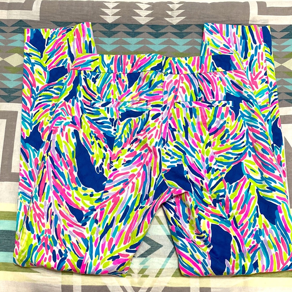 Lilly Pulitzer Kelly Indigo Palm pants - Picture 2 of 5